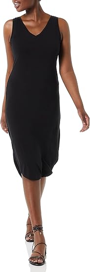 Women's Jersey Regular-Fit Sleeveless v-Neck Midi Dress (Previously Daily Ritual)