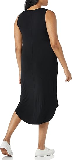 Women's Jersey Regular-Fit Sleeveless v-Neck Midi Dress (Previously Daily Ritual)