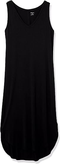 Women's Jersey Regular-Fit Sleeveless v-Neck Midi Dress (Previously Daily Ritual)