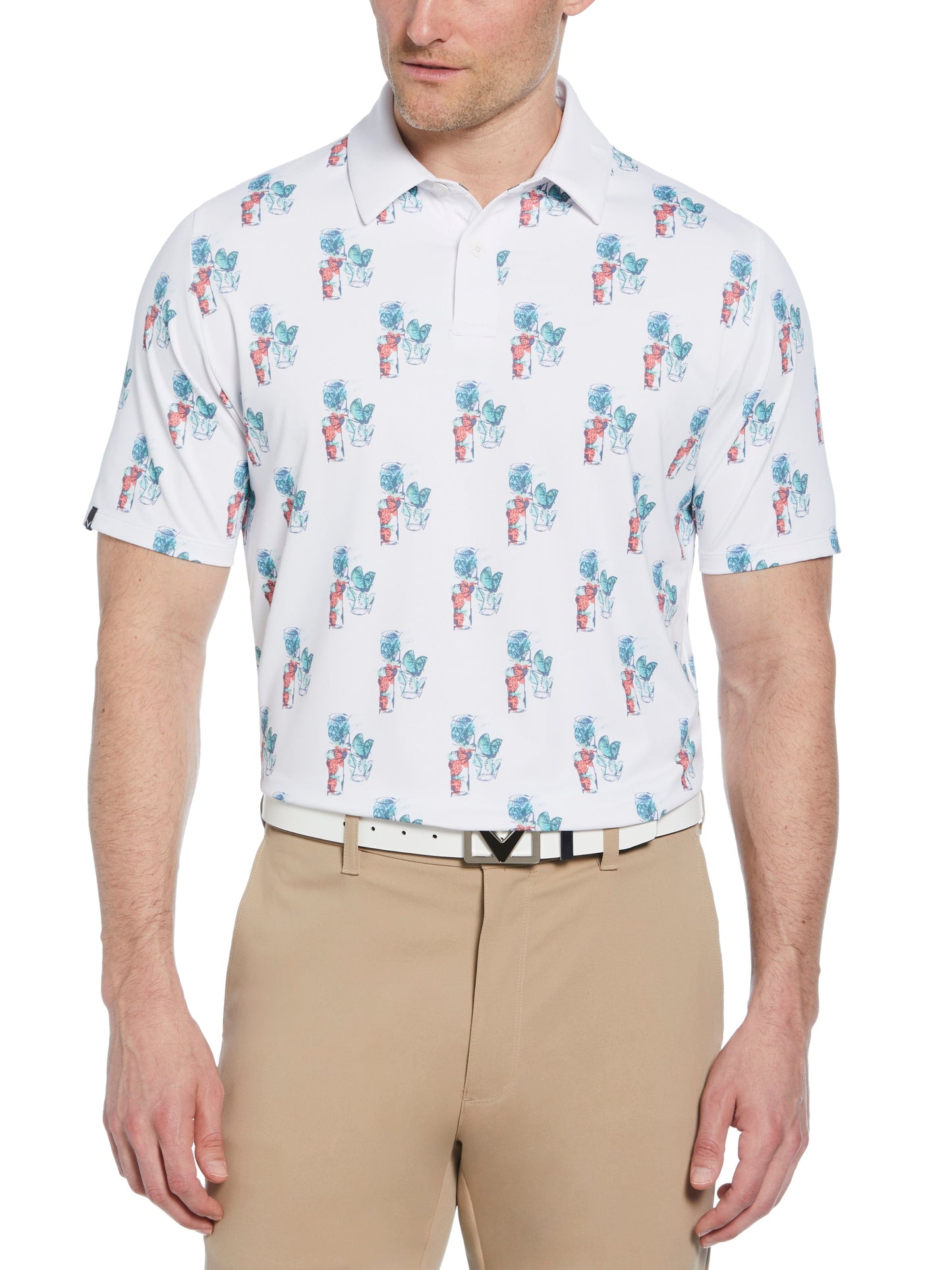 Big & Tall 19th Hole Drink Print Polo