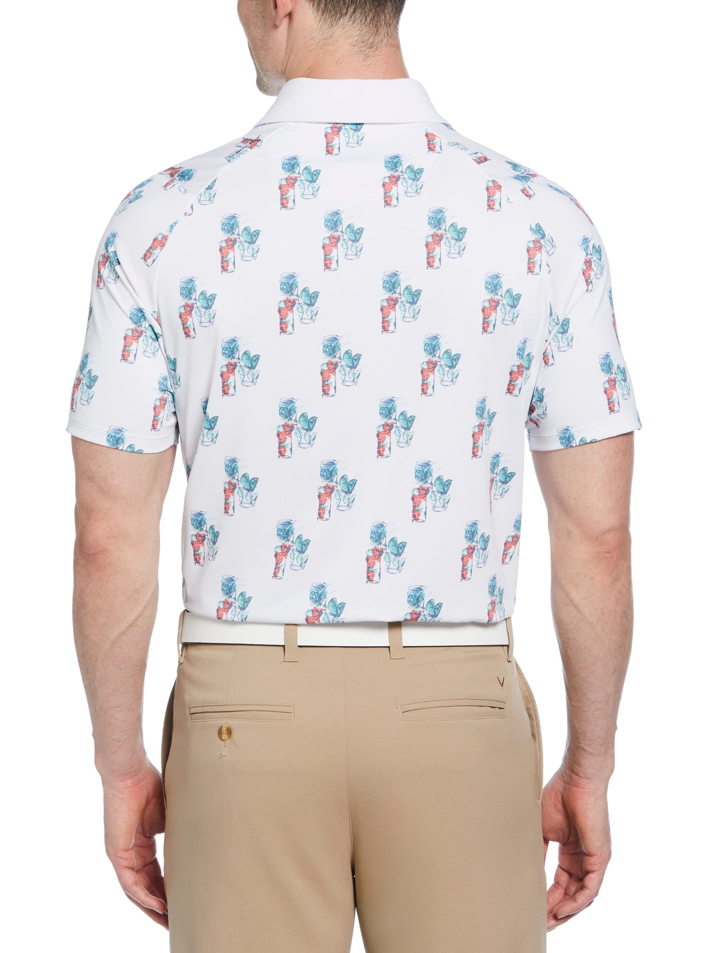 Big & Tall 19th Hole Drink Print Polo