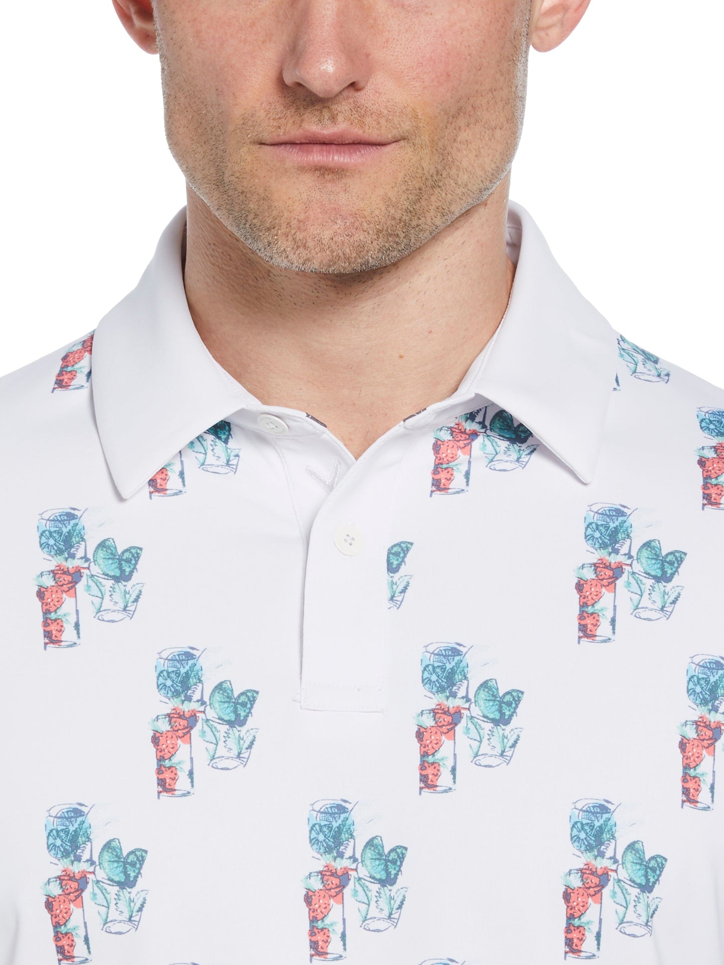 Big & Tall 19th Hole Drink Print Polo