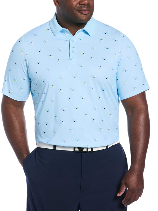 Big & Tall All Over Birdie Print Polo