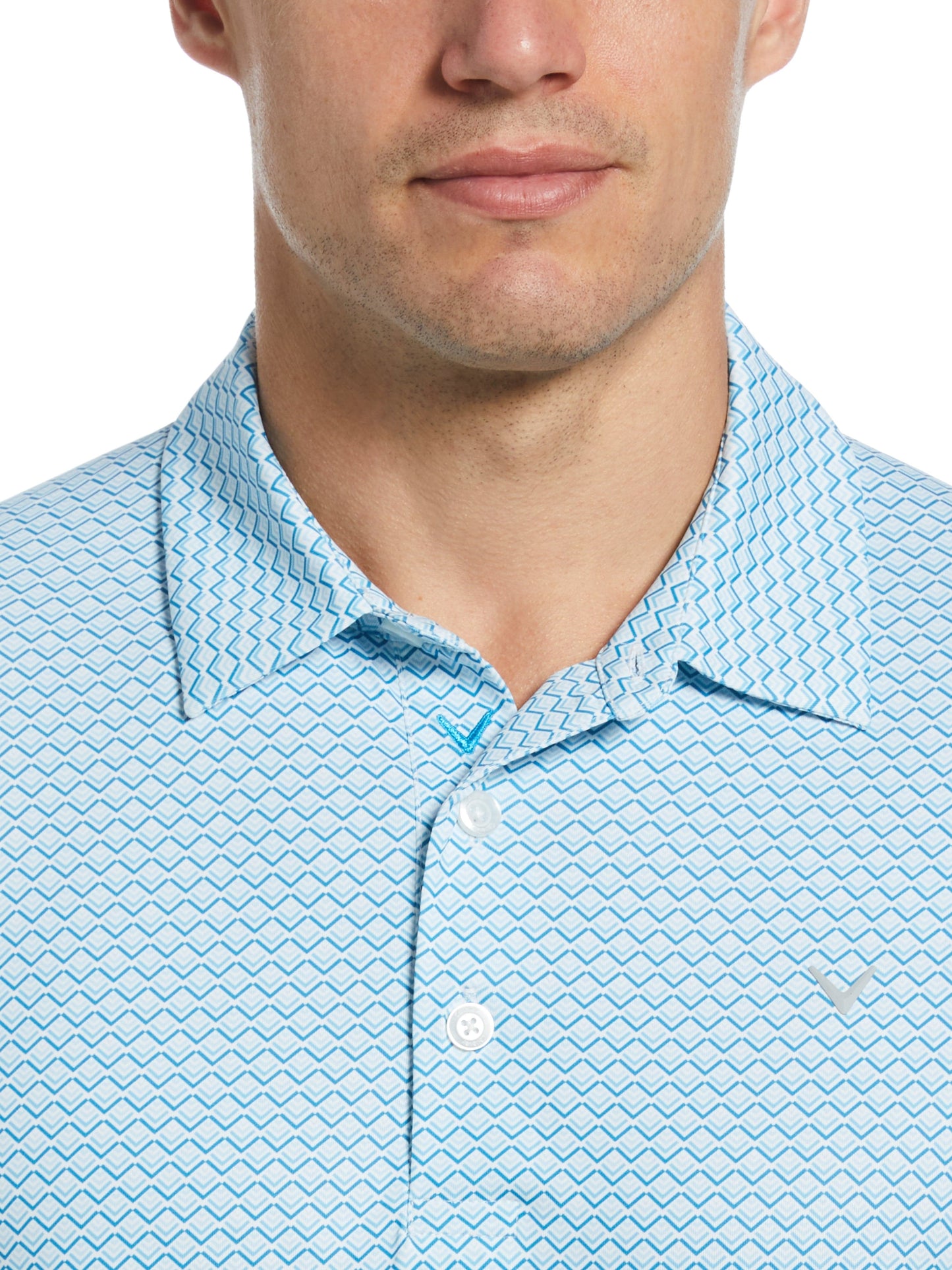 Big & Tall Chevron Printed Polo