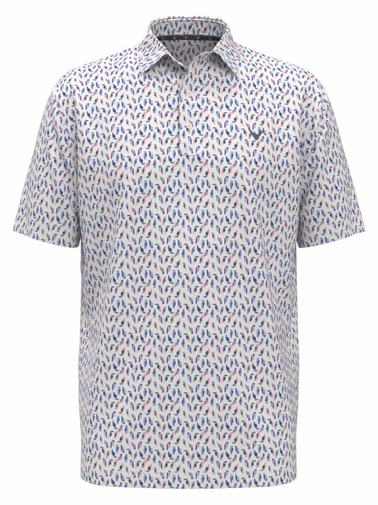 Big & Tall Day All Over Birdie Print Polo