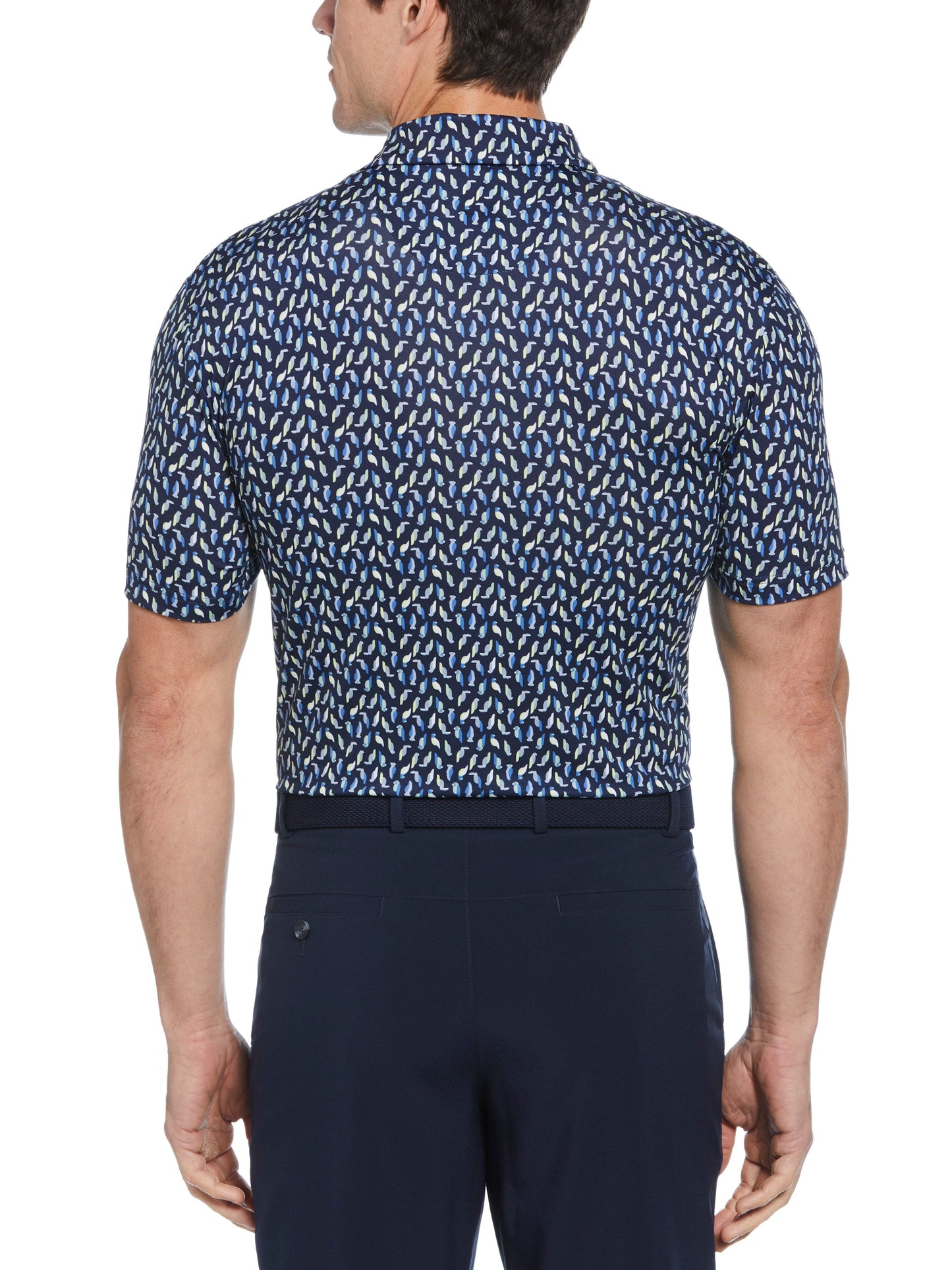 Big & Tall Day All Over Birdie Print Polo