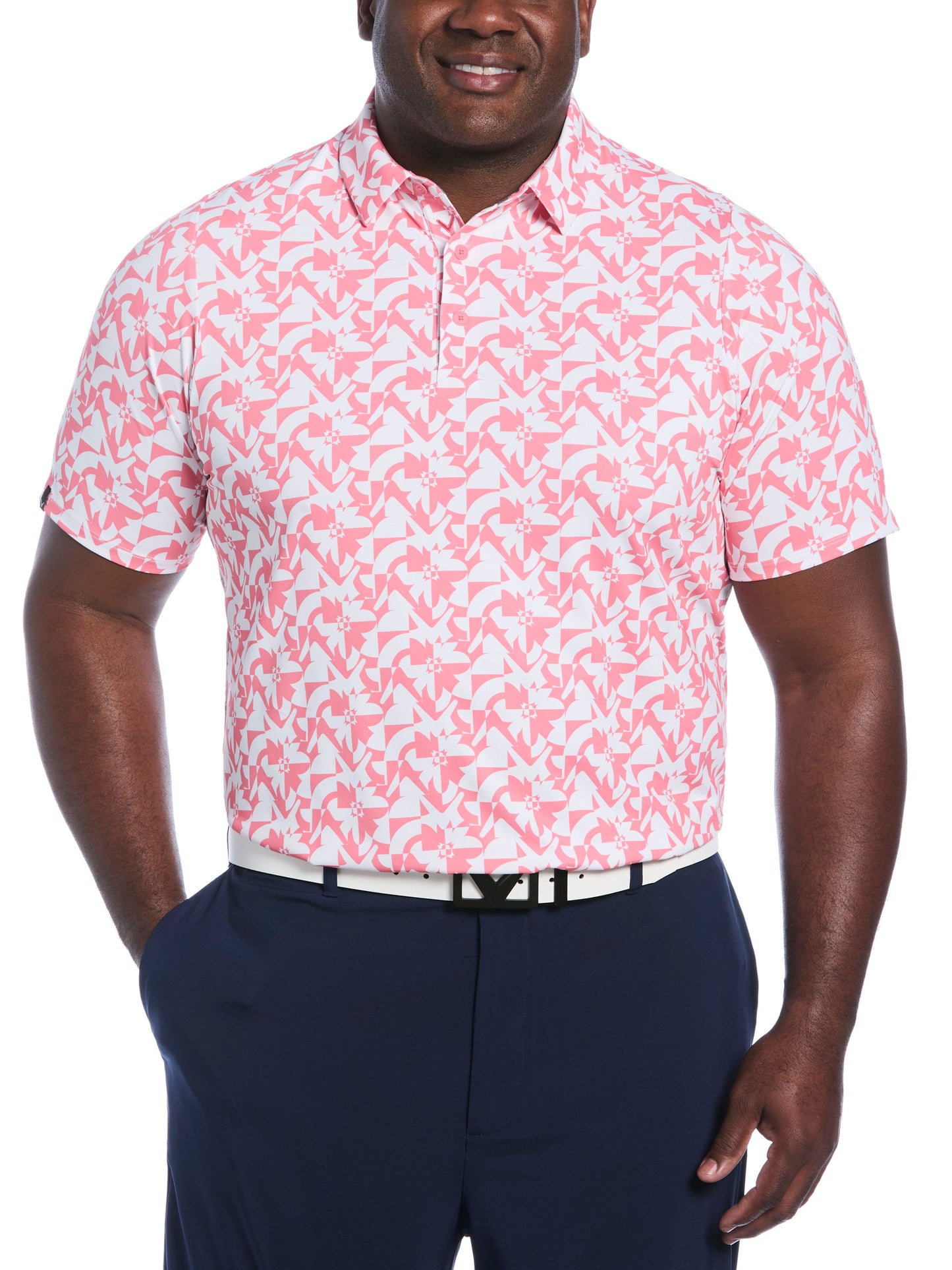 Big & Tall Layered Floral Print Polo