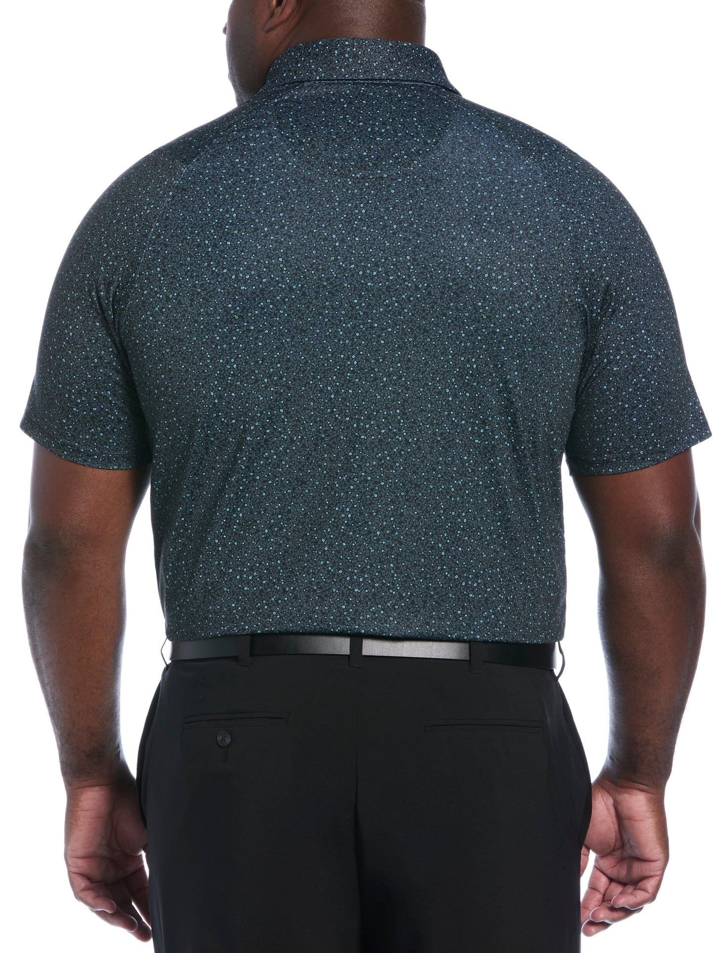 Big & Tall Micro Floral Print Polo