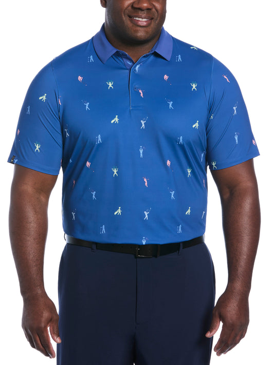 Big & Tall Time Lapse Print Polo