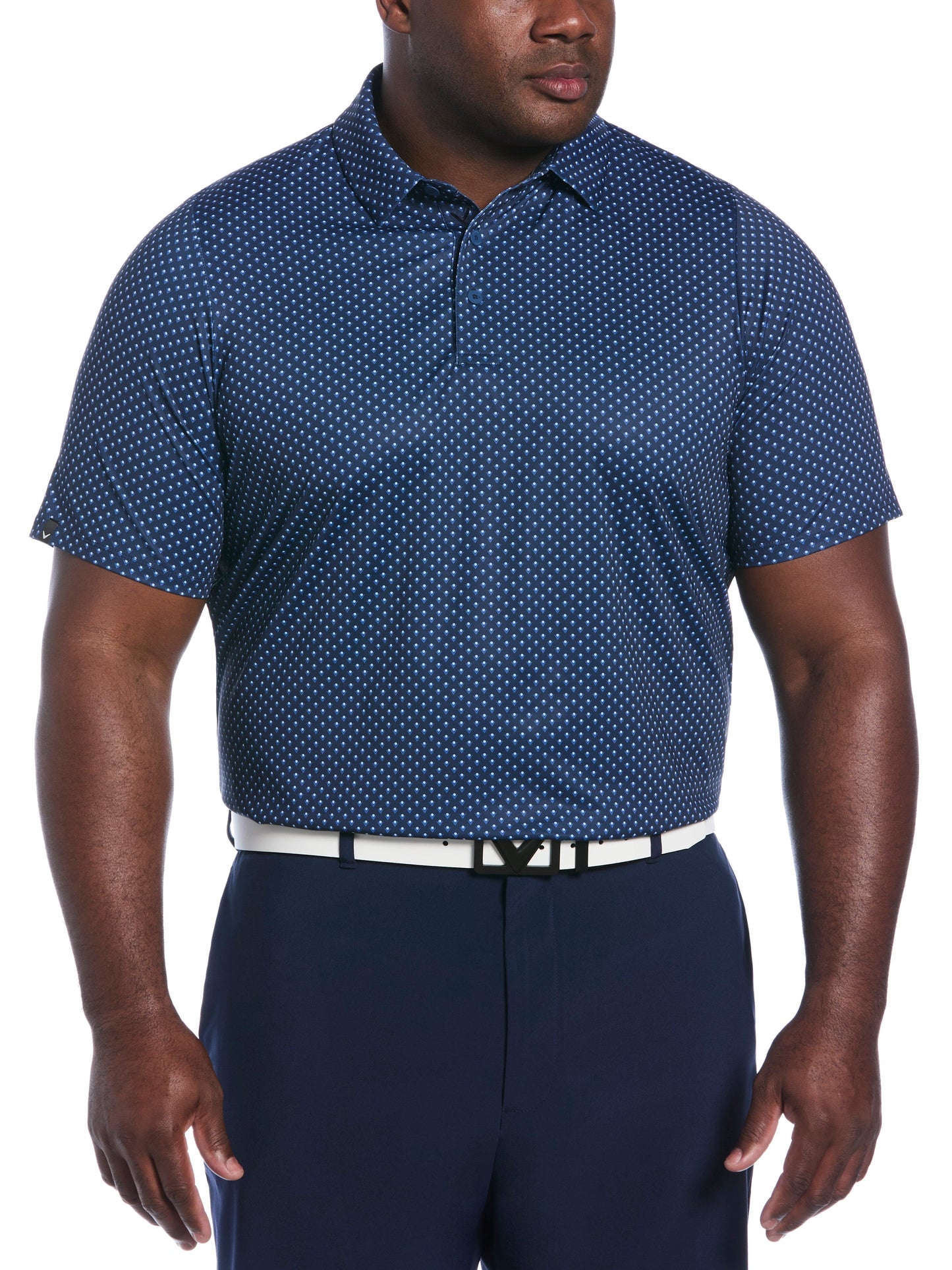 Big & Tall Trademark Chevron Print Polo