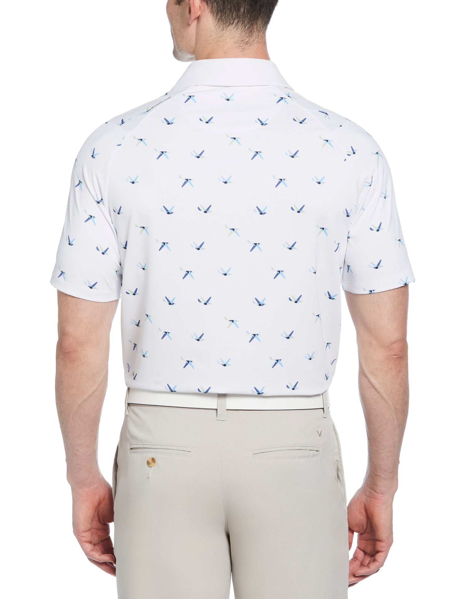 Mens All Over Birdie Print Polo