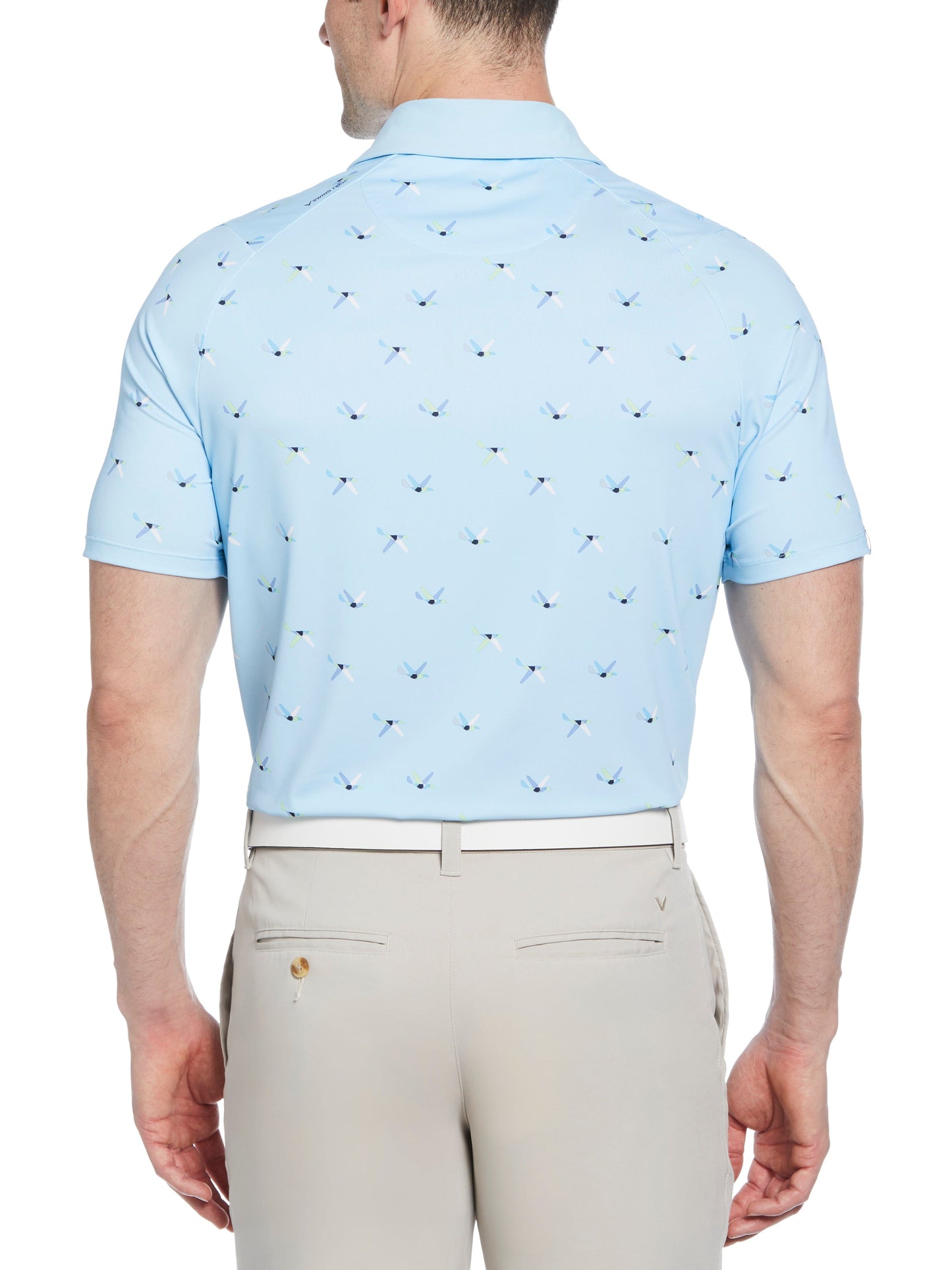 Mens All Over Birdie Print Polo