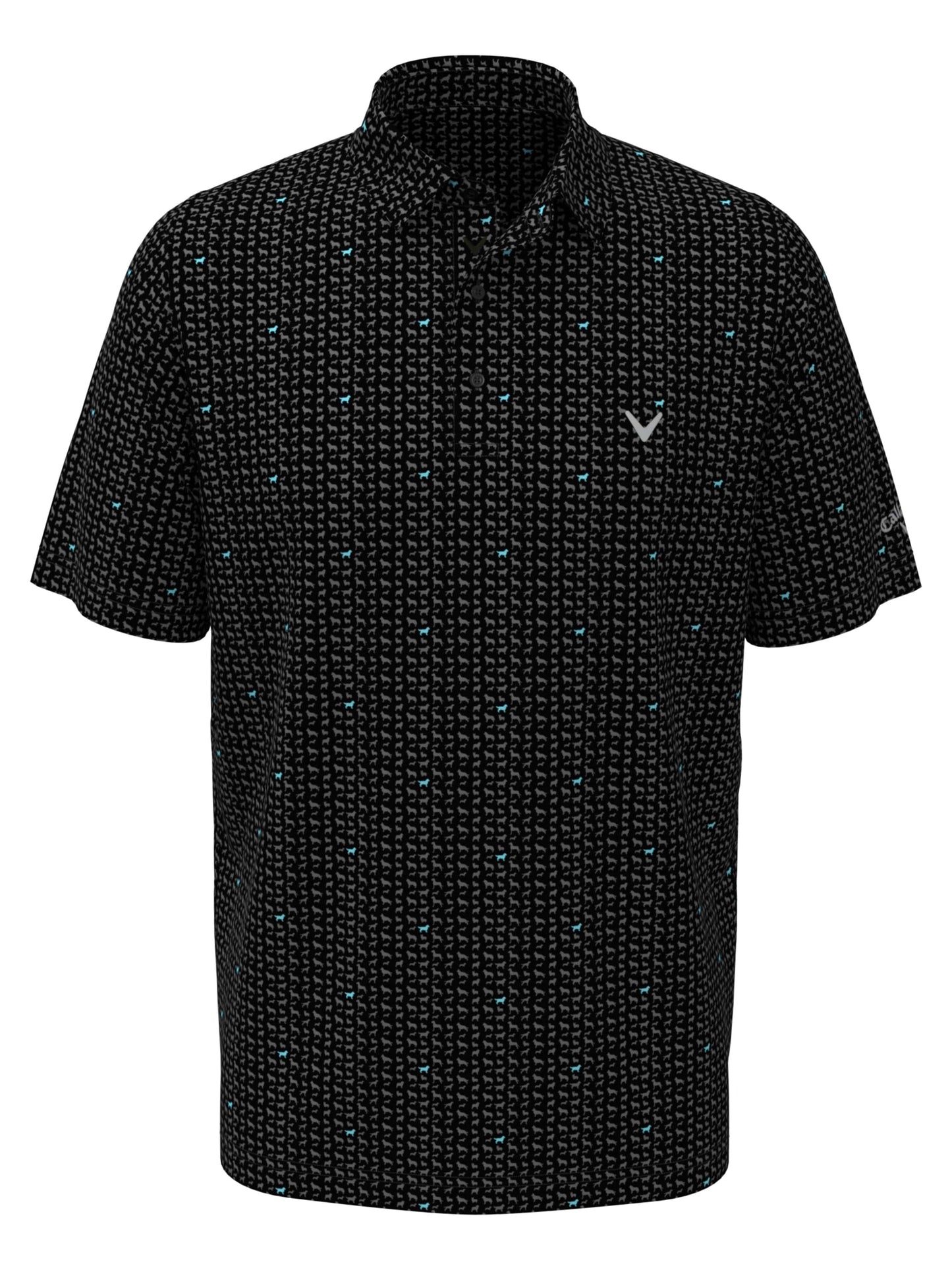 Mens Doggy Print Polo