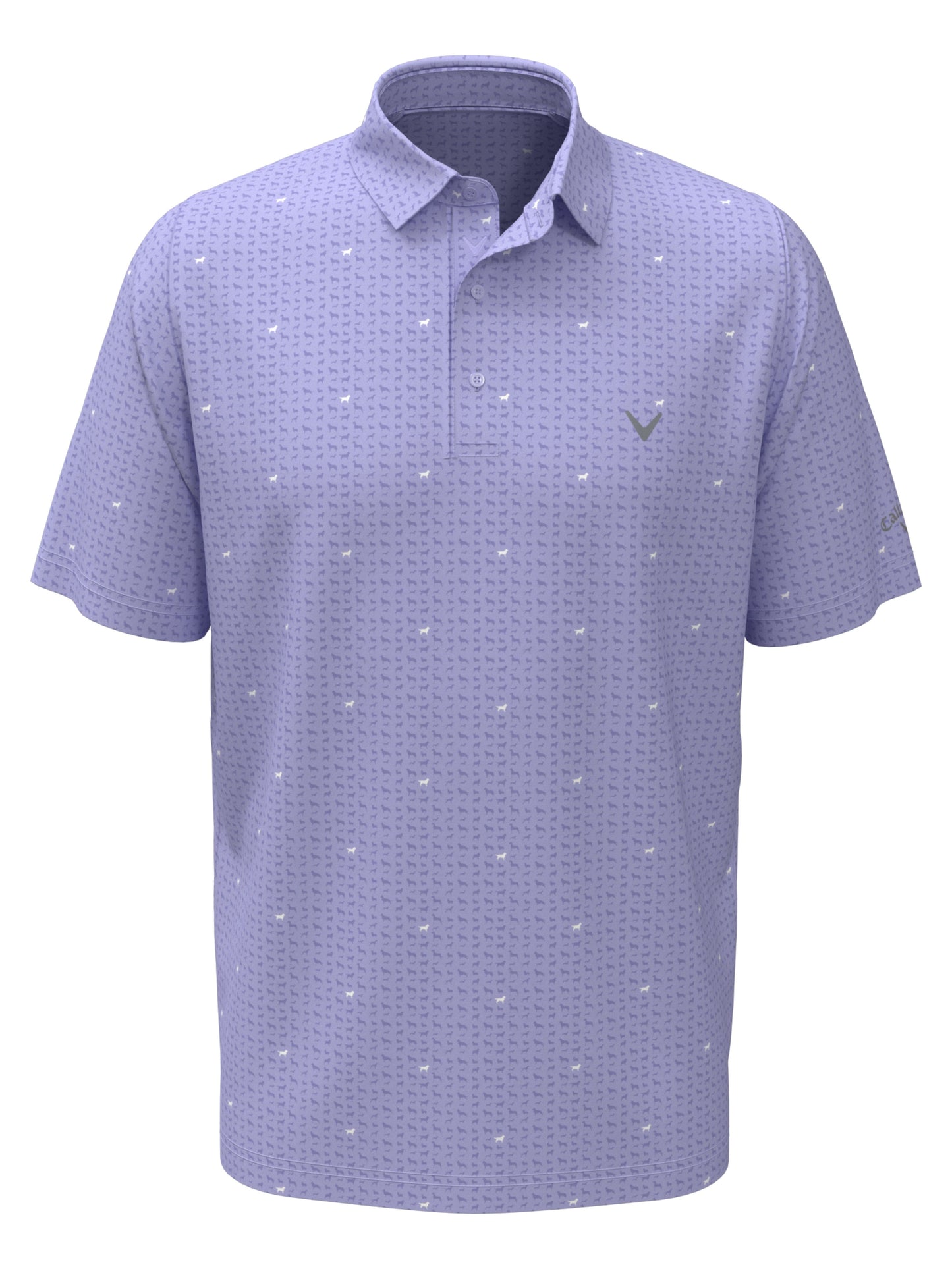 Mens Doggy Print Polo