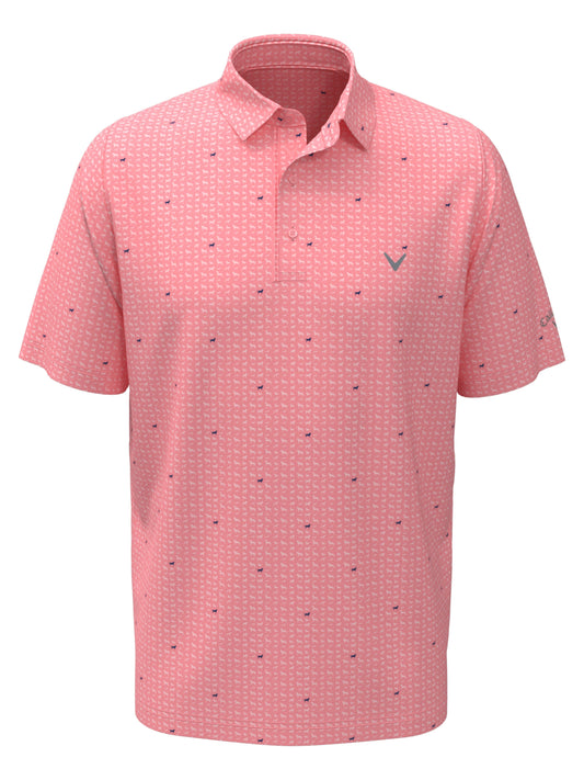 Mens Doggy Print Polo