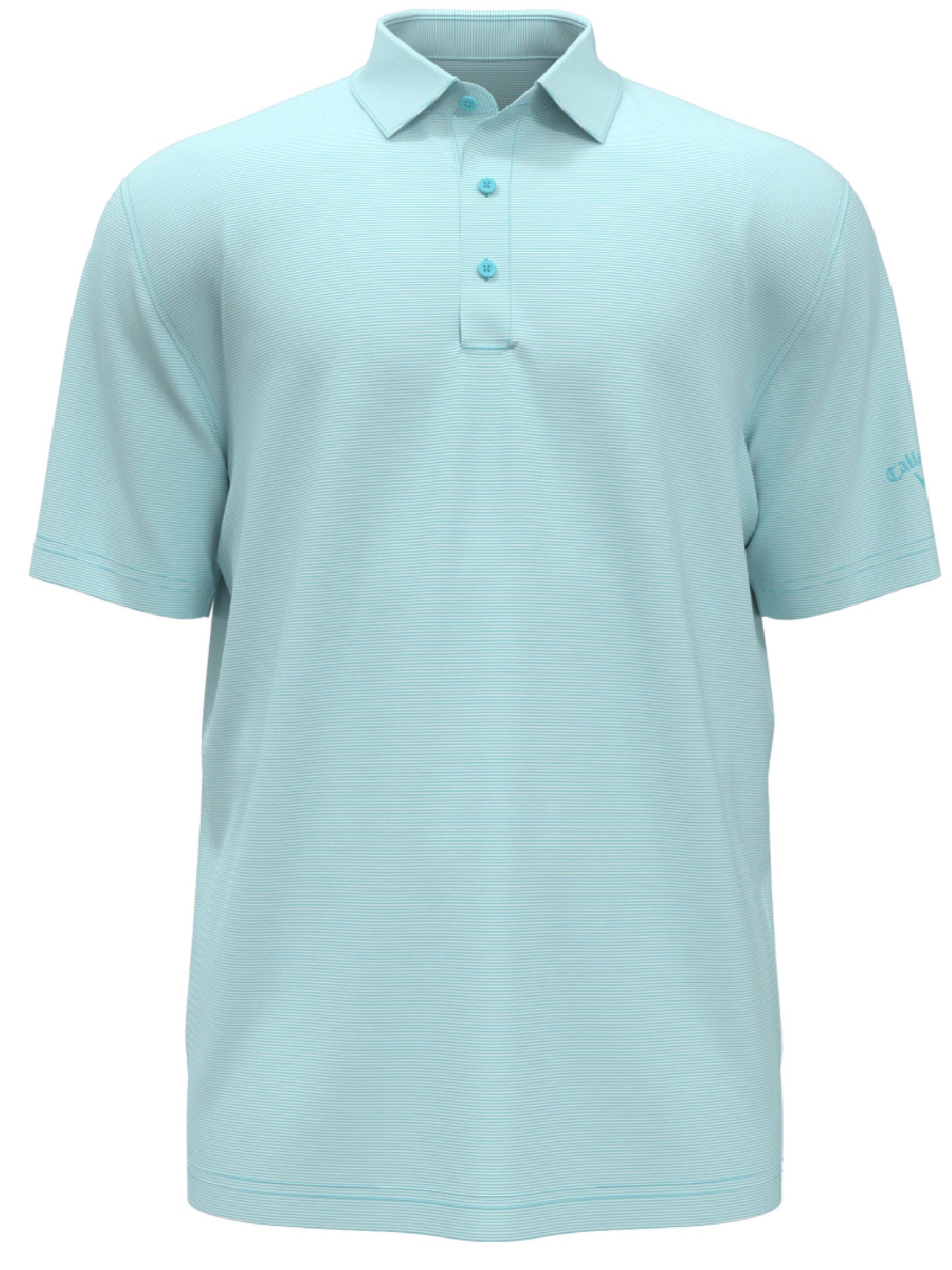 Mens Fine Line Stripe Golf Polo