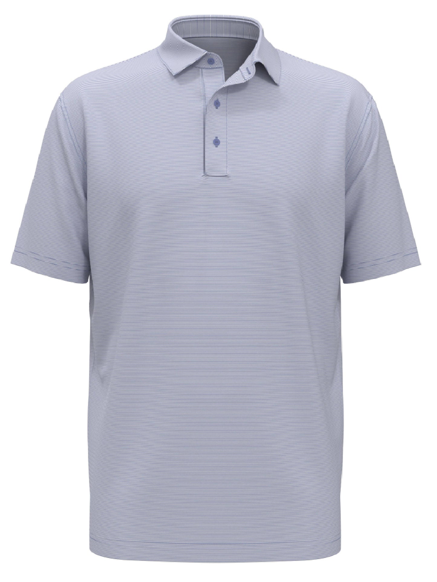 Mens Fine Line Stripe Golf Polo