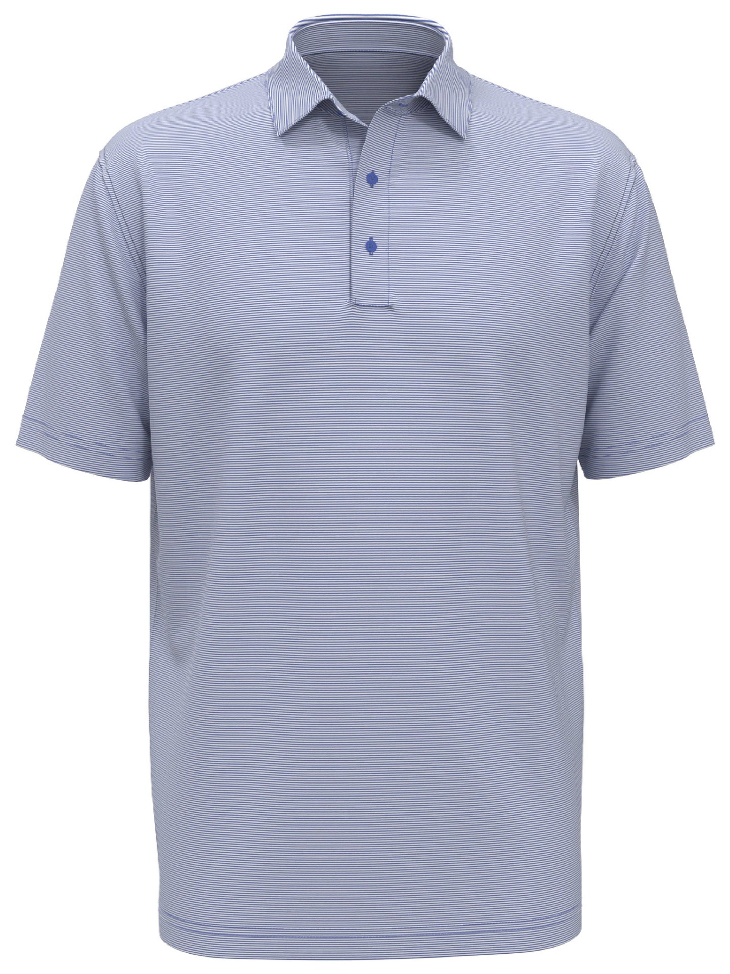 Mens Fine Line Stripe Golf Polo