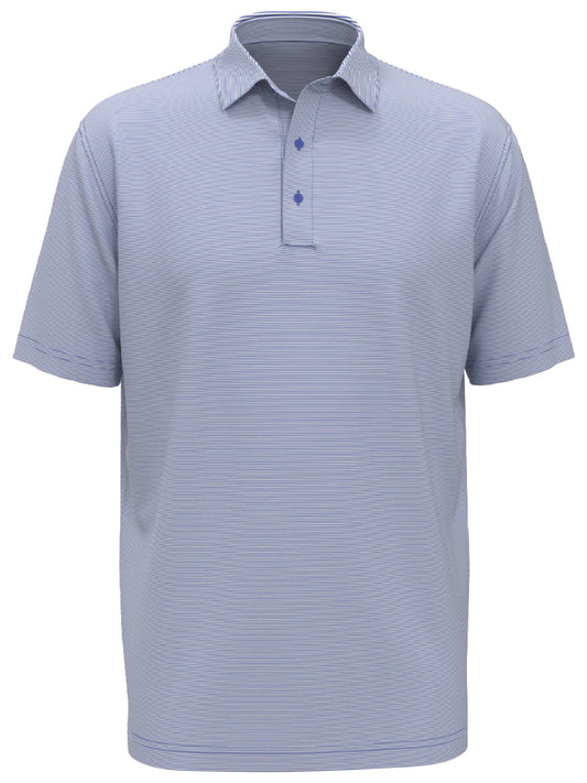 Mens Fine Line Stripe Golf Polo