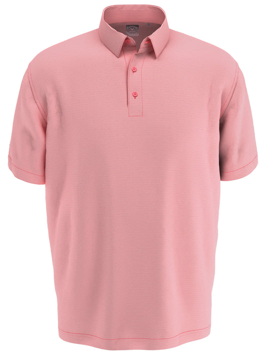 Mens Fine Line Stripe Golf Polo