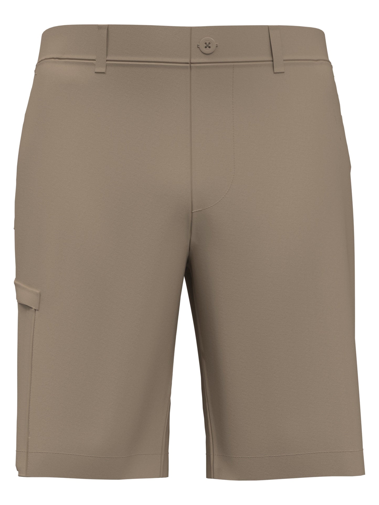 Mens Flat Front Solid Cargo Short