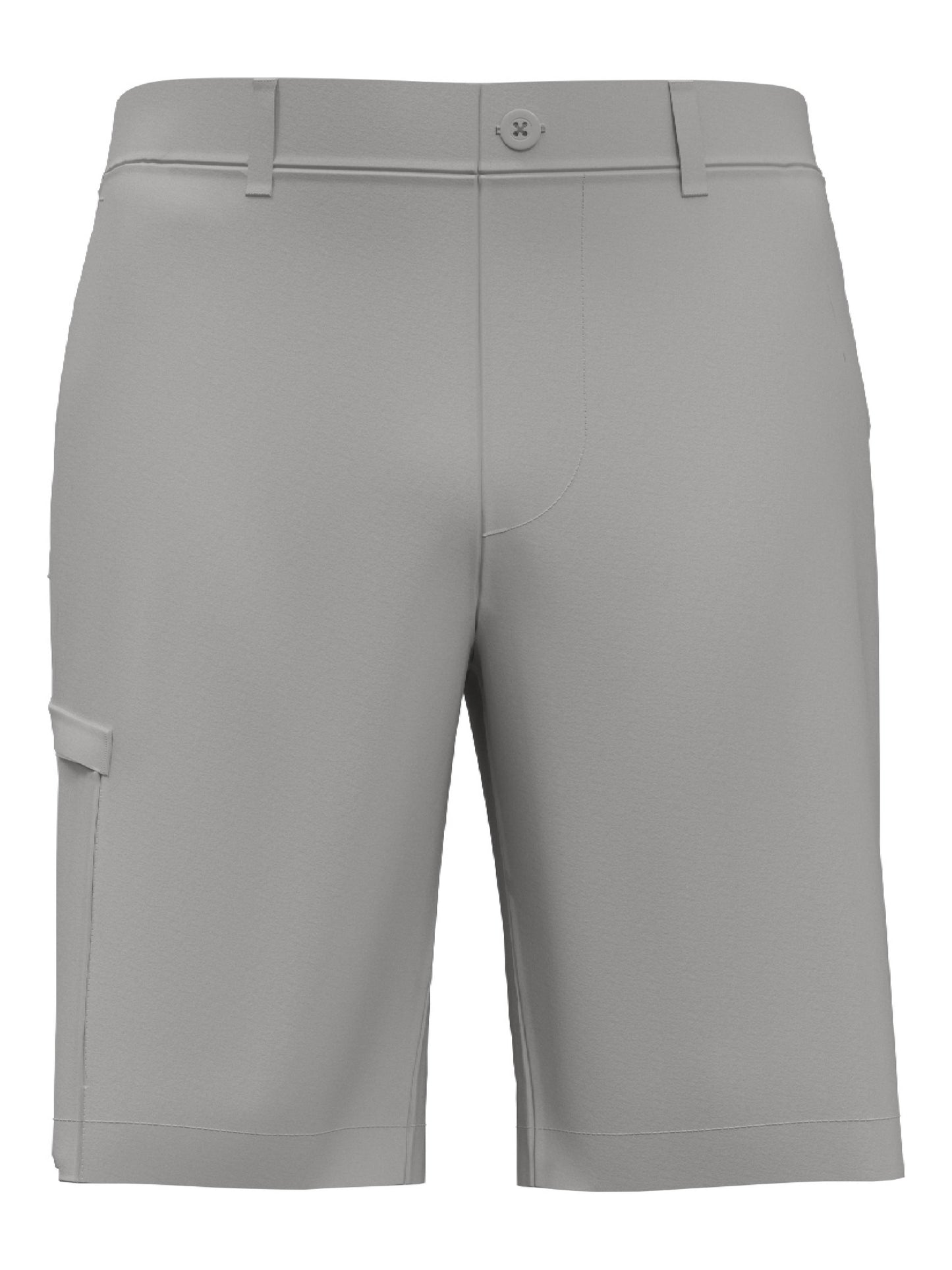 Mens Flat Front Solid Cargo Short