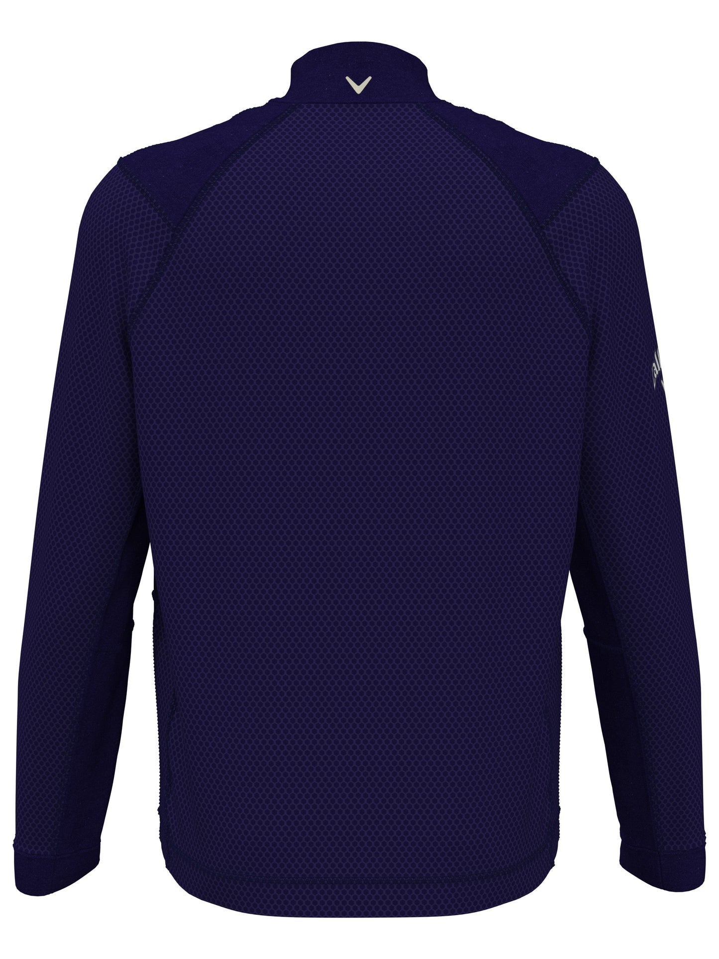 Mens Hexagon Textured 1/2 Zip Base Layer Golf Top