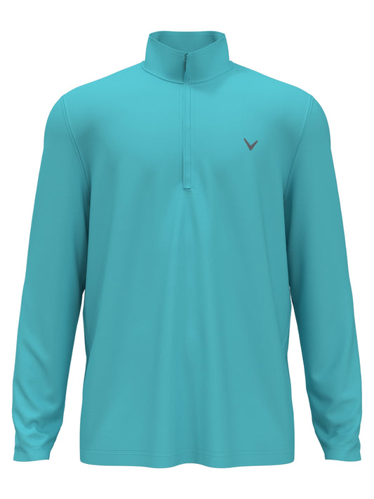 Mens Solid Sun 1/4 Zip Pullover