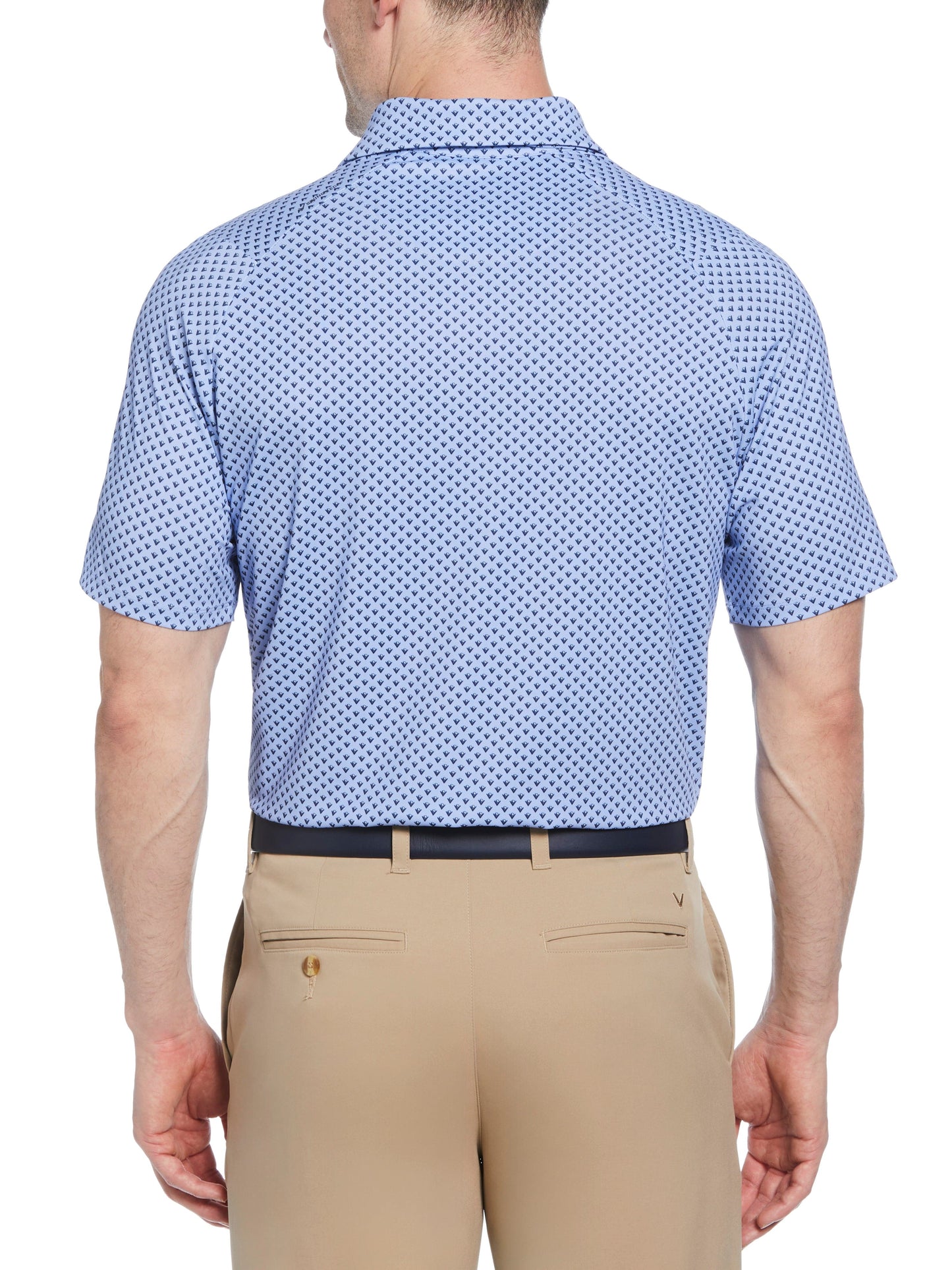 Mens Trademark Chevron Print Polo