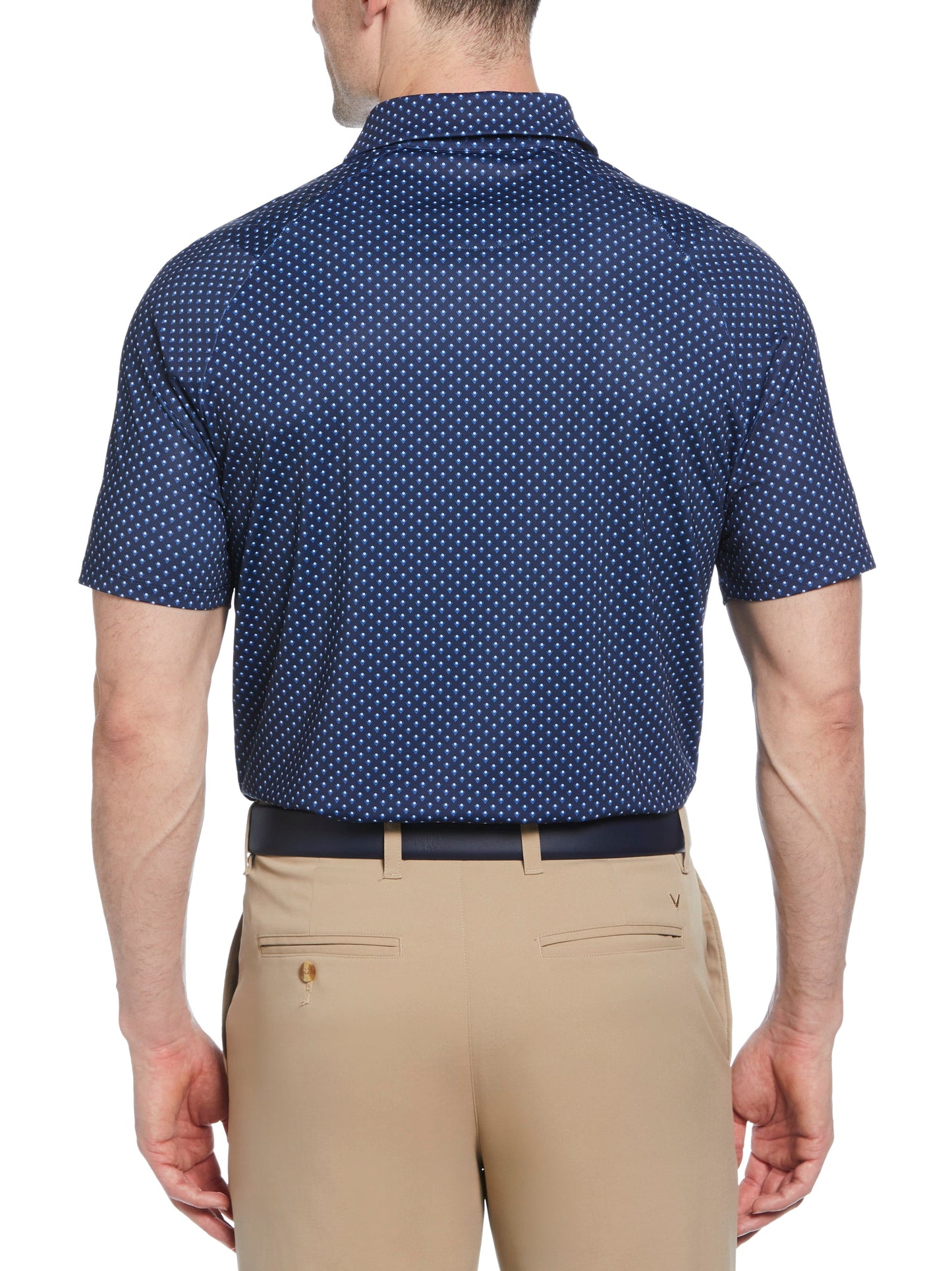 Mens Trademark Chevron Print Polo