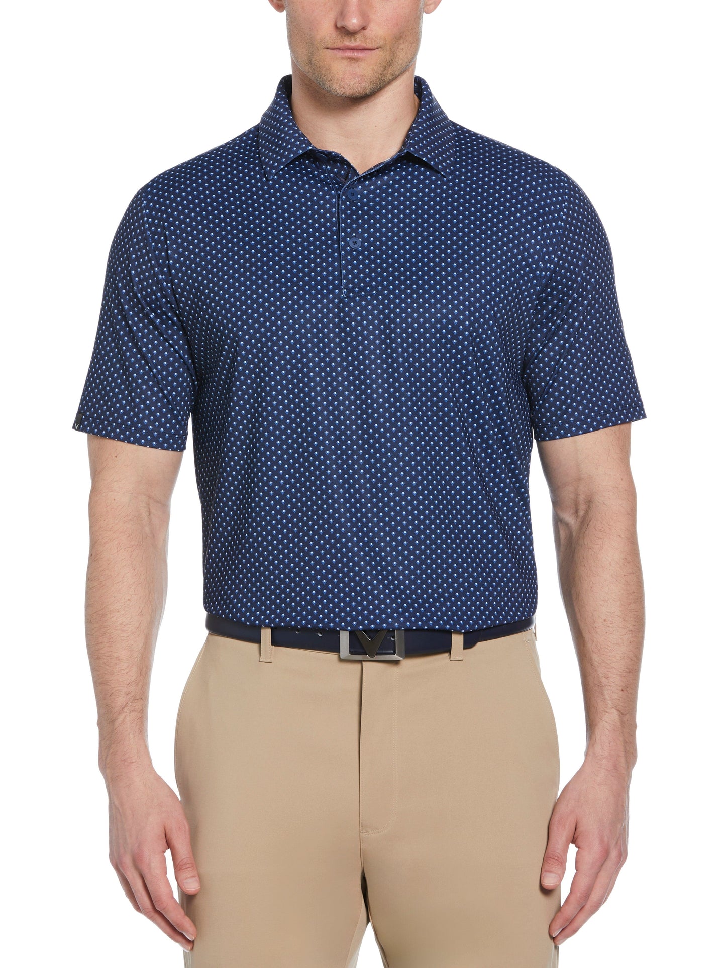 Mens Trademark Chevron Print Polo