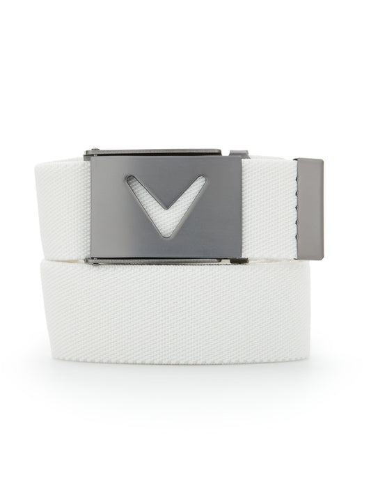 Mens V-Logo Web Golf Belt