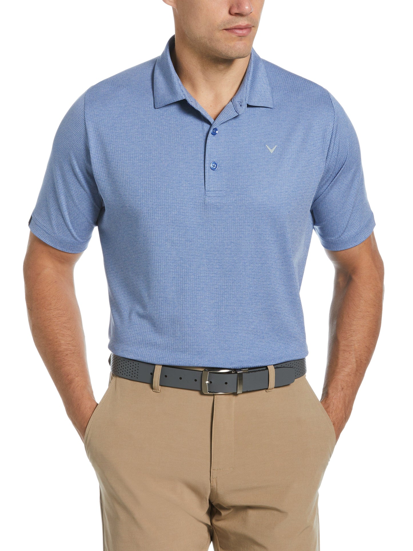 Mens Ventilated Classic Jaquard Polo