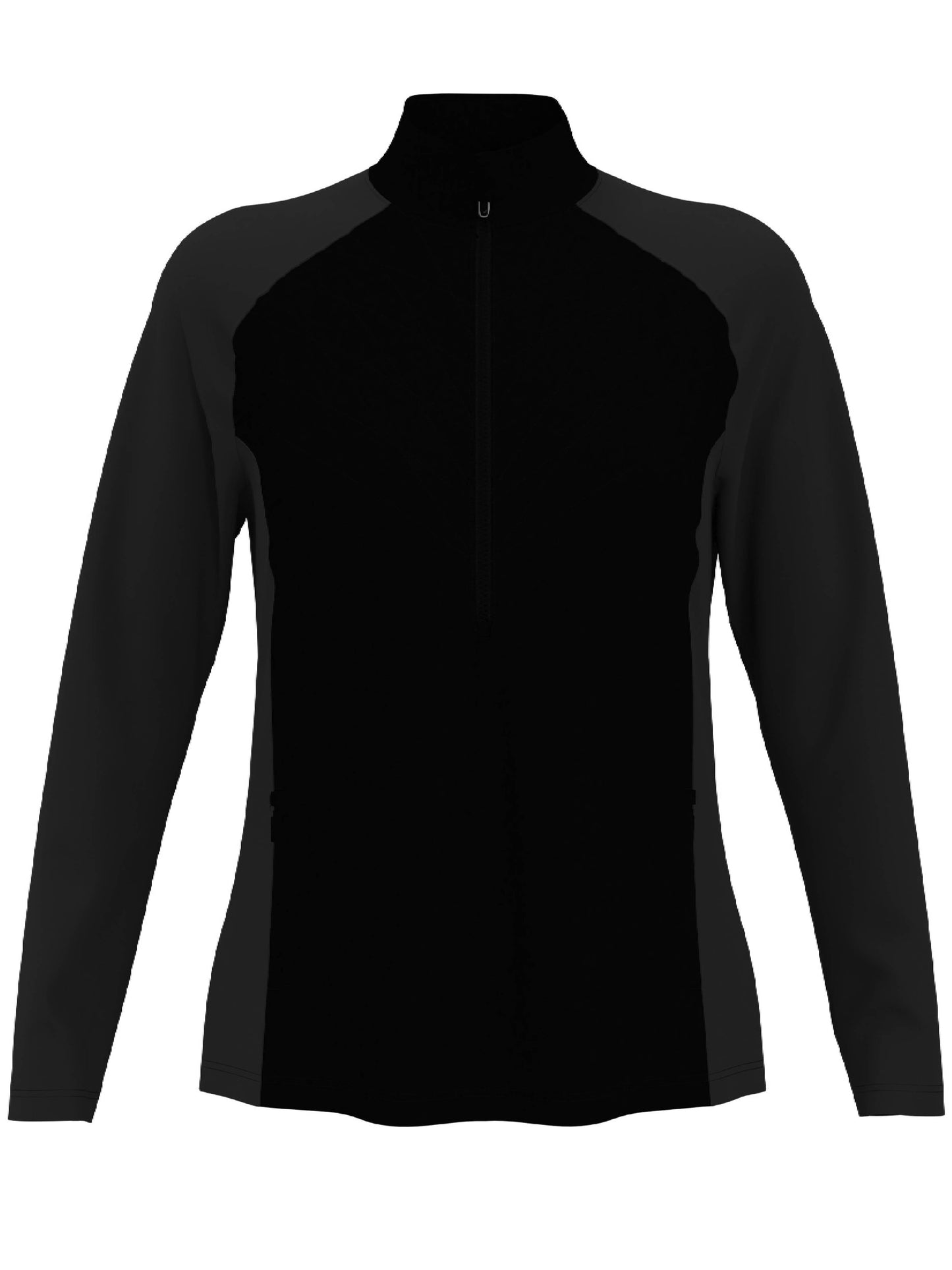 Womens Light Weight Mixed Media 1/2 Zip Windwear