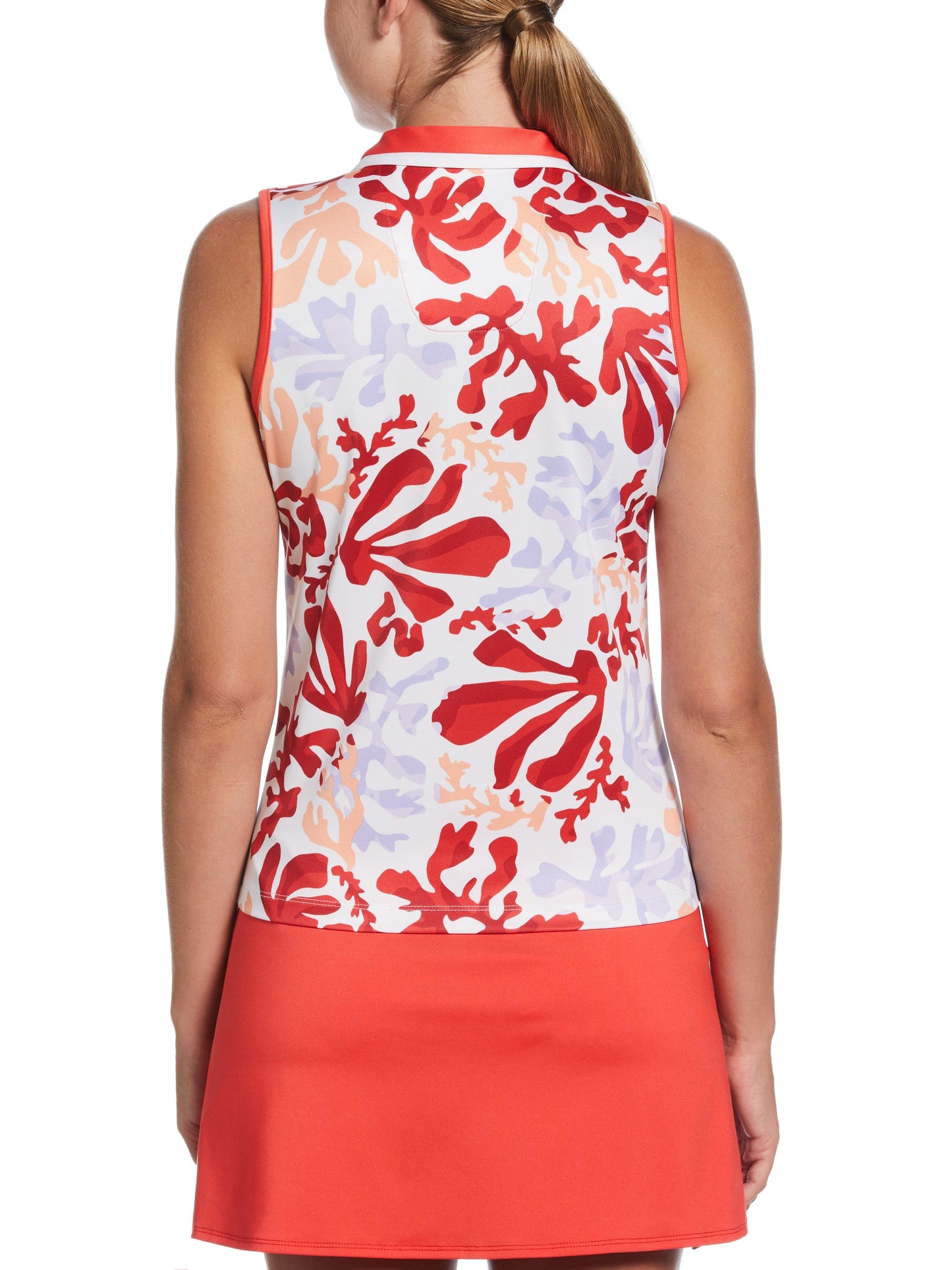 Womens Summer Abstract Floral Waist Length Top